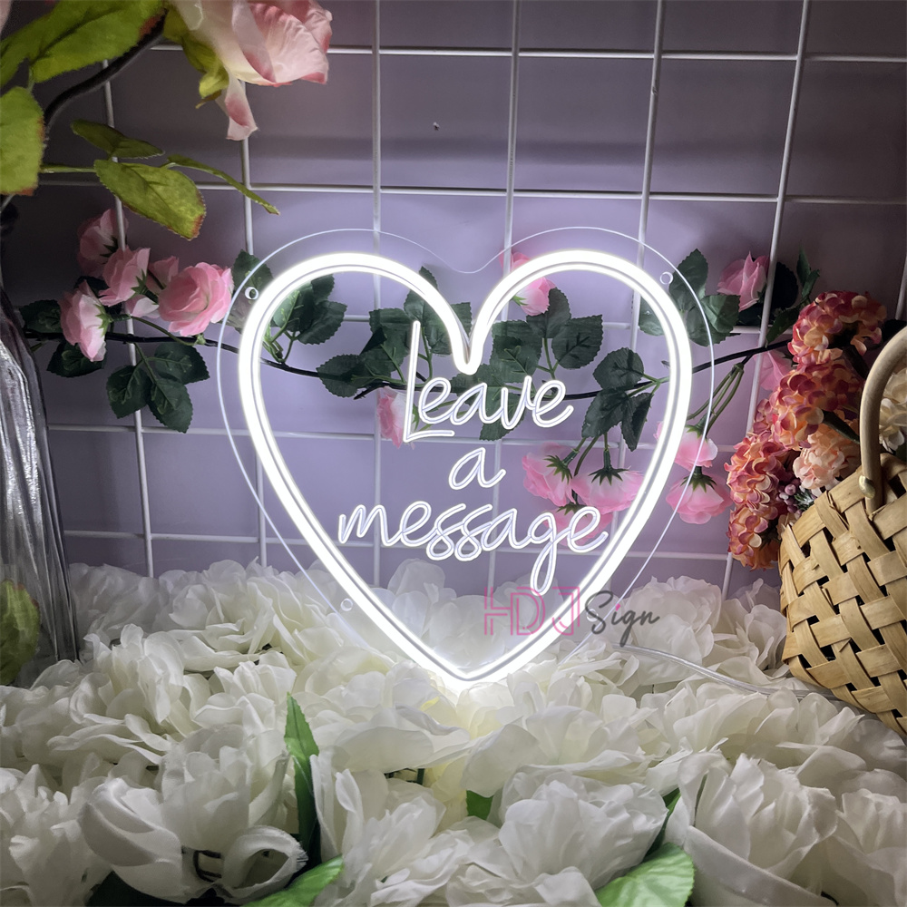 Coffee Tea Neon Sign - Leave A Message Neon Sign Led