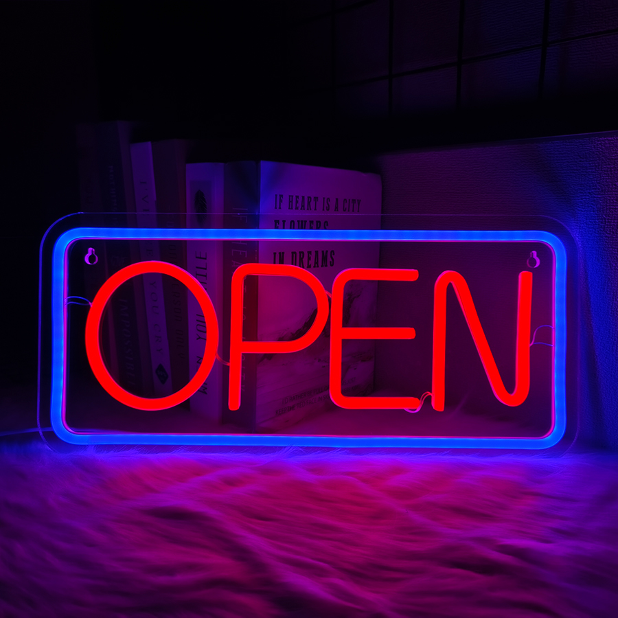 Coffee Tea Neon Sign - Open Neon Sign, Large Business Lamp