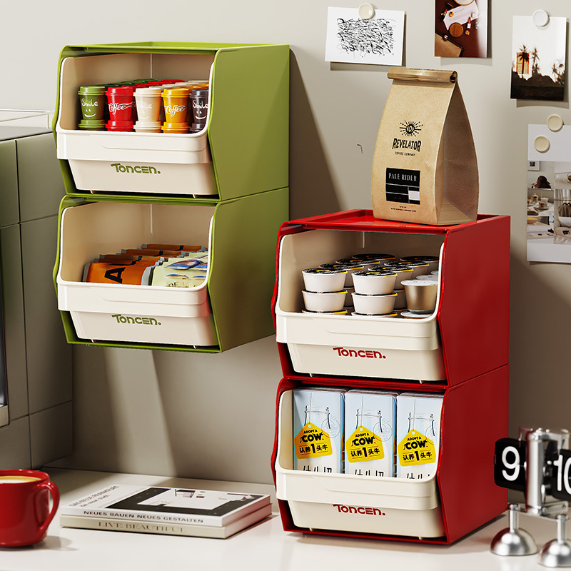 Coffee Capsule Holder - Coffee Capsule Holder Stacked Desktop Storage