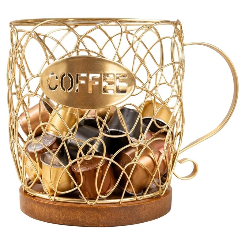 Coffee Capsule Holder - ABDJ-Coffee Pod Holder,Large Capacity Iron Coffee