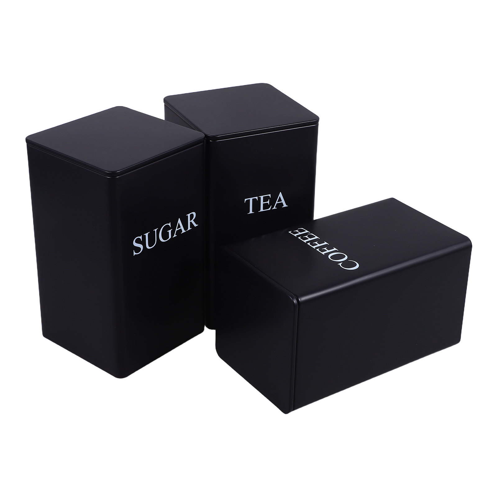 3Pcs Airtight Metal Kitchen Ca - Coffee Tea Sugar Canisters recension och pris