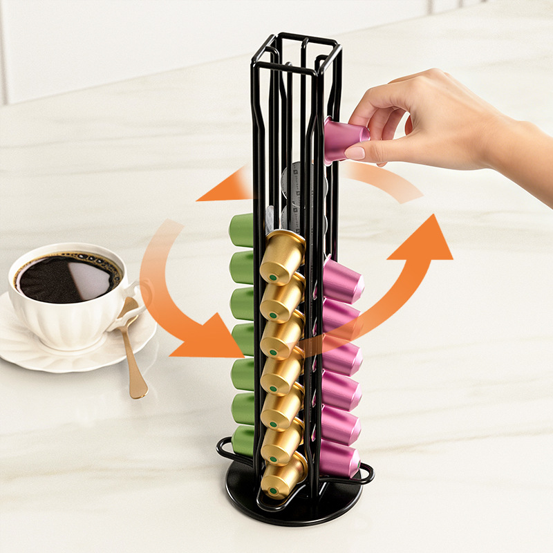 40Pc Rotatable Metal Coffee Ca - Coffee Capsule Holder recension och pris