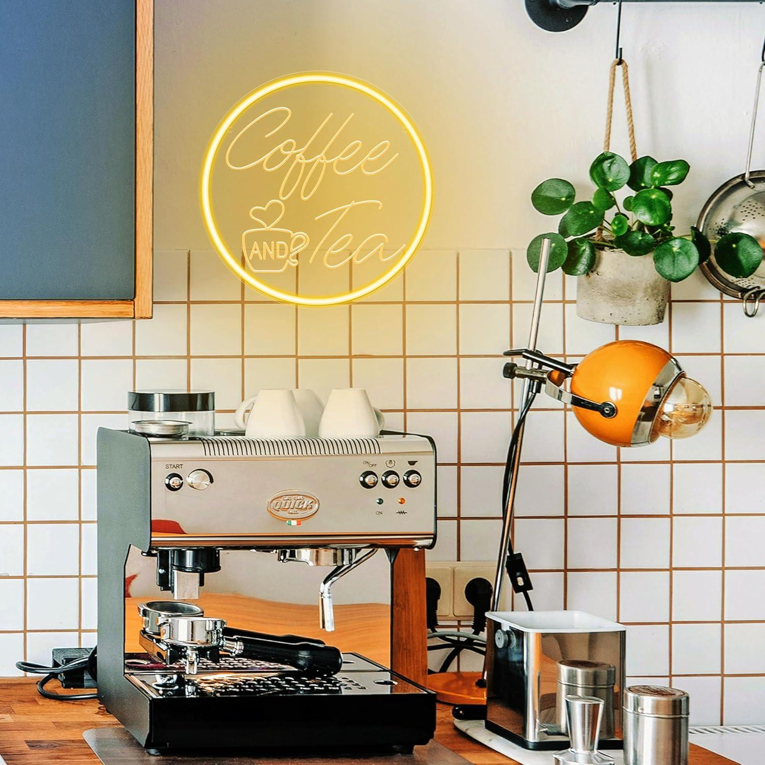 Coffee And Tea Neon Sign USB D - Coffee Tea Neon Sign recension och pris