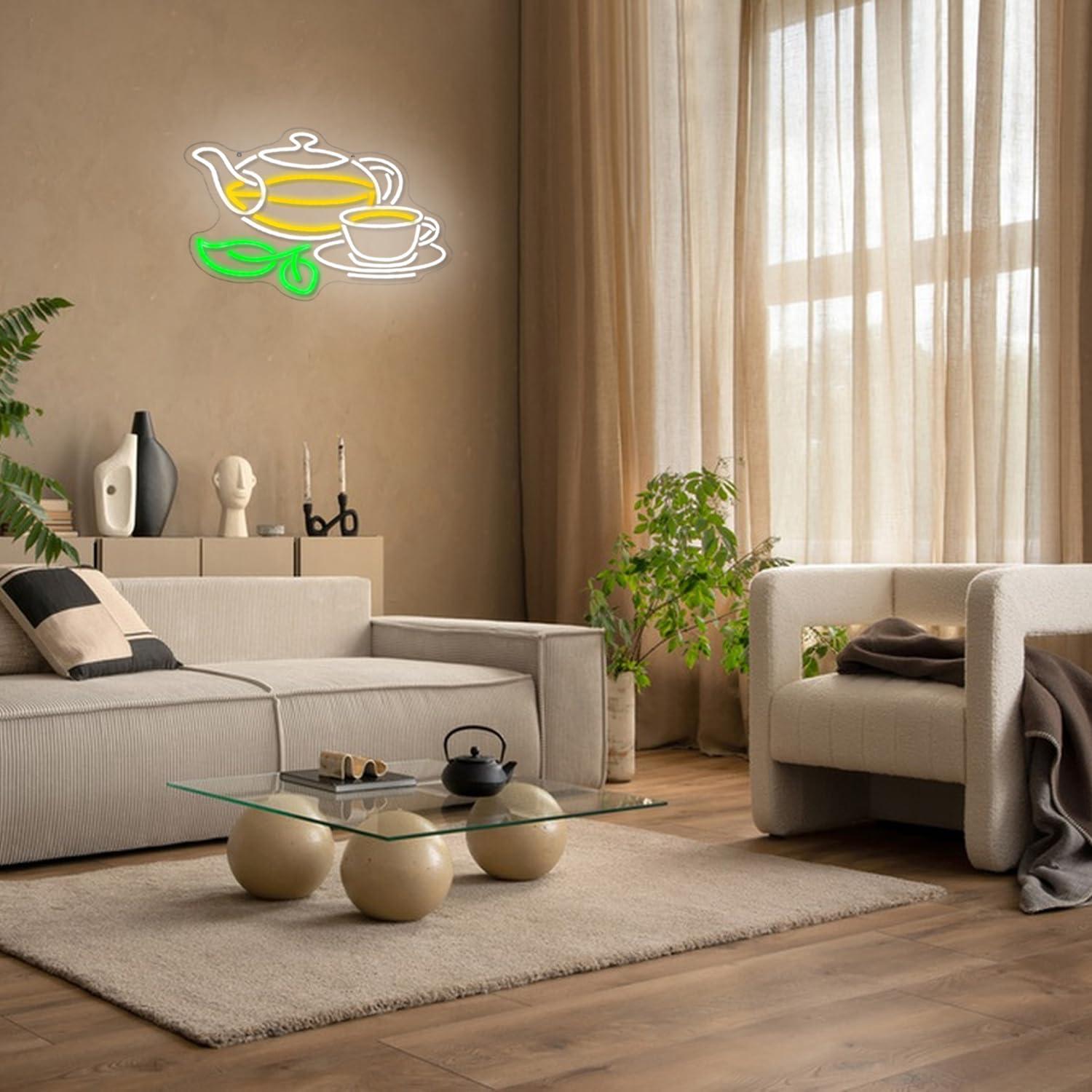 Tea Neon Sign USB Dimmable LED - Coffee Tea Plantation recension och pris