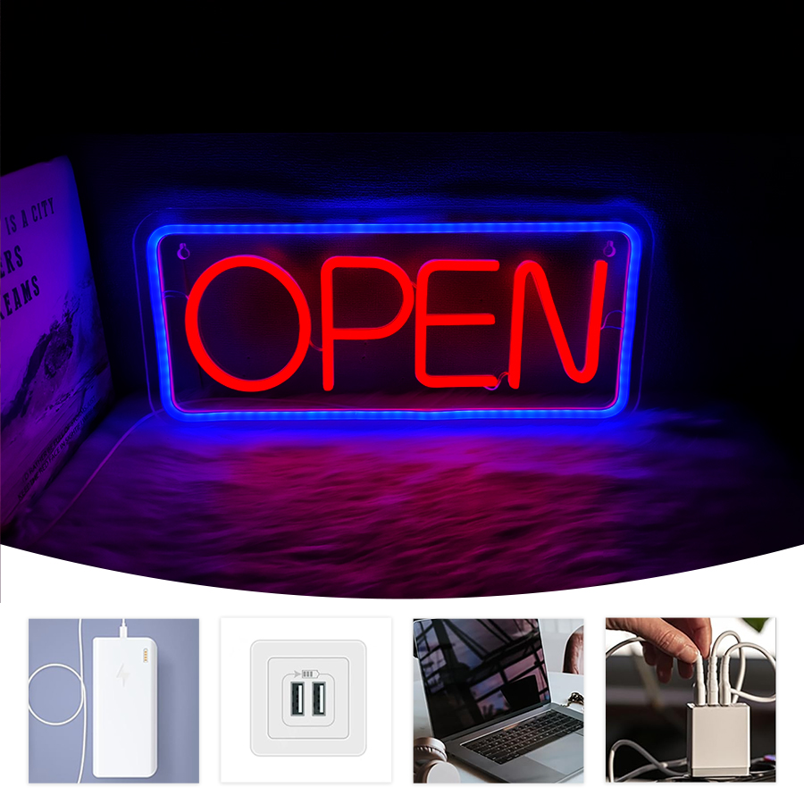 Open Neon Sign, Large Business - Coffee Tea Neon Sign recension och pris