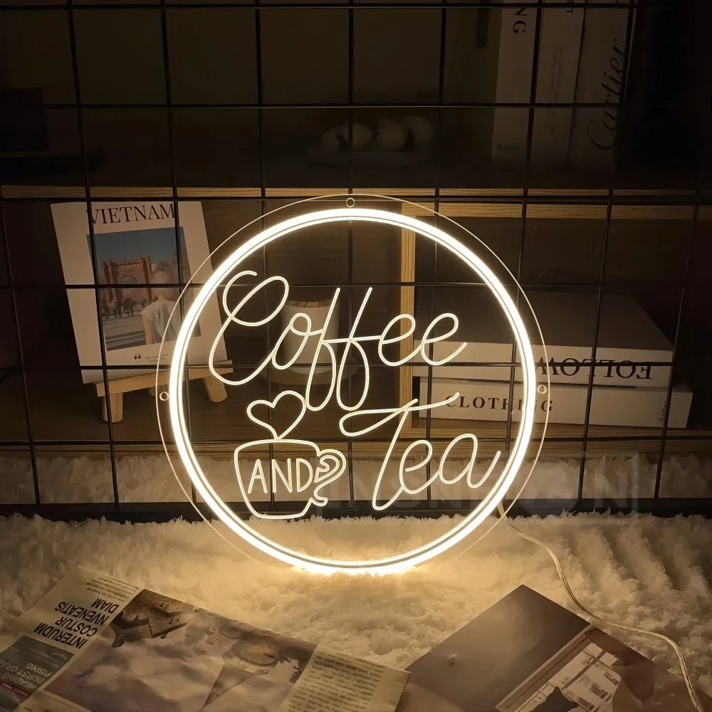 LED Coffee Neon Sign USB Power - Coffee Tea Neon Sign recension och pris