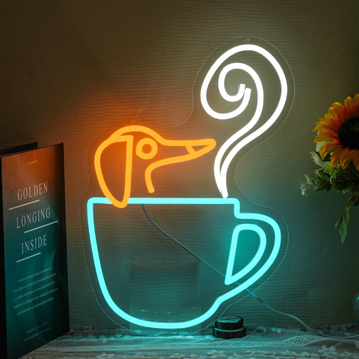 Dachshund Coffee Cup Neon Sign - Coffee Tea Neon Sign recension och pris