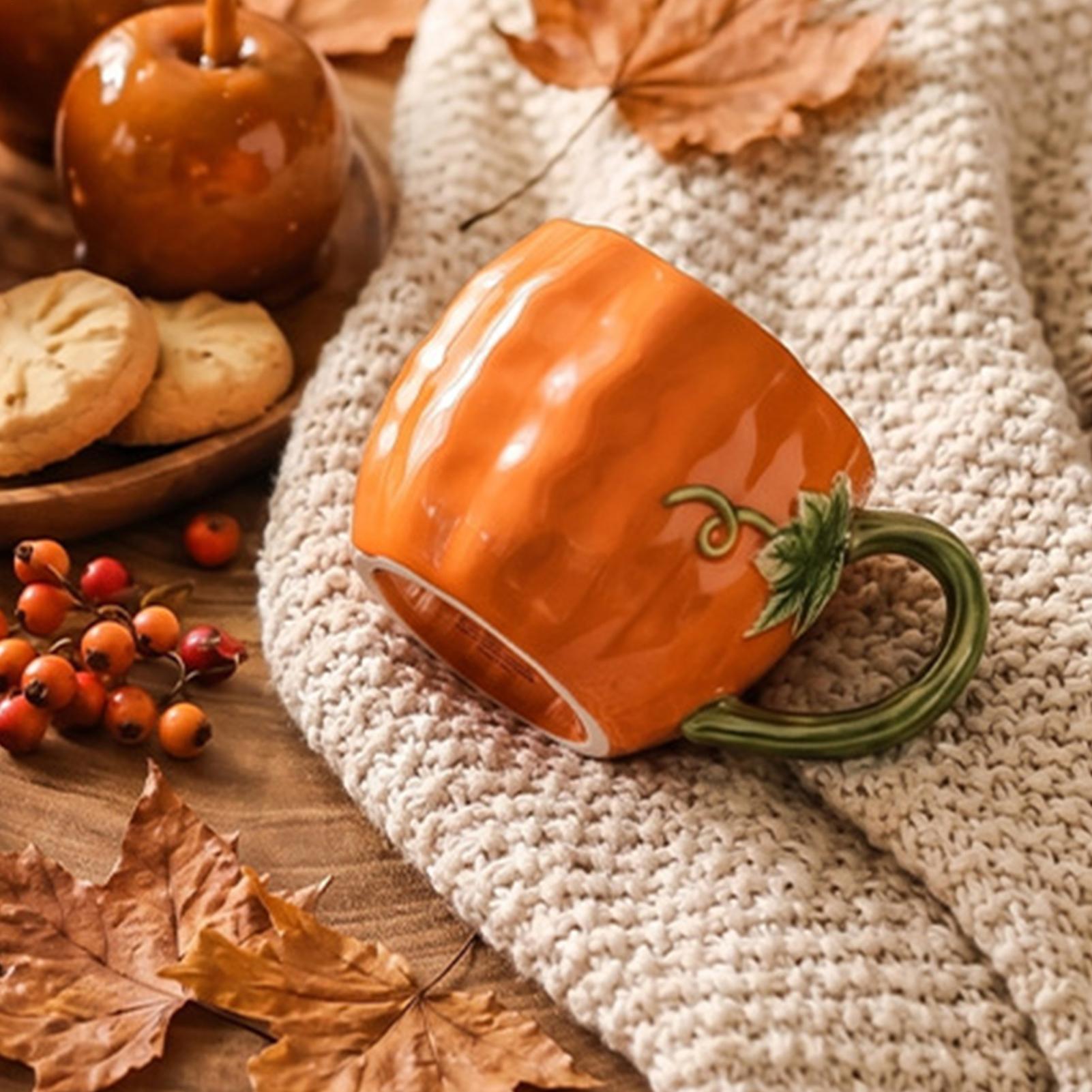 380ml Pumpkin Ceramic Mug Hall - Coffee Tea Latte recension och pris