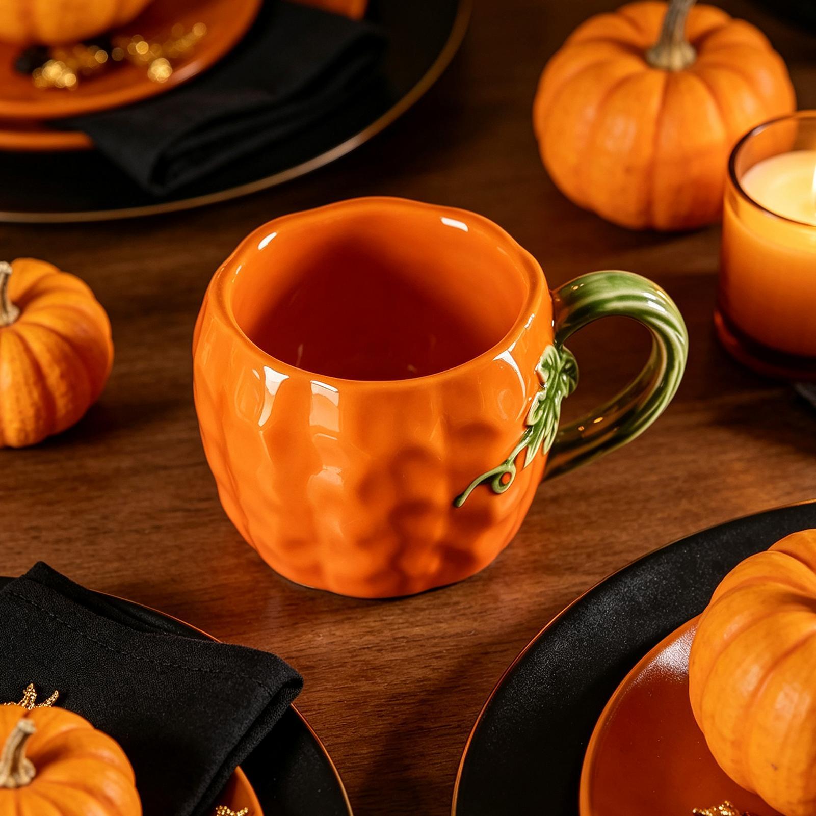 380ml Pumpkin Ceramic Mug Hall - Coffee Tea Latte recension och pris