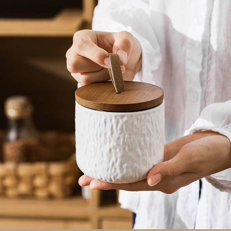 Rock Pattern Ceramic Tea Stora - Coffee Tea Sugar Canisters recension och pris
