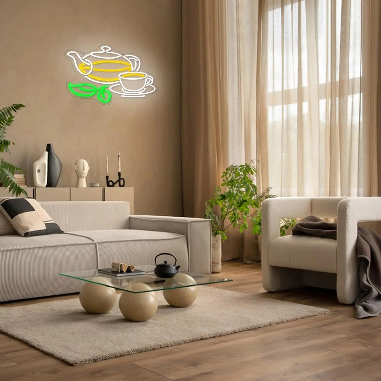 Tea Neon Sign Tea Pot Light Dr - Coffee Tea Plantation recension och pris