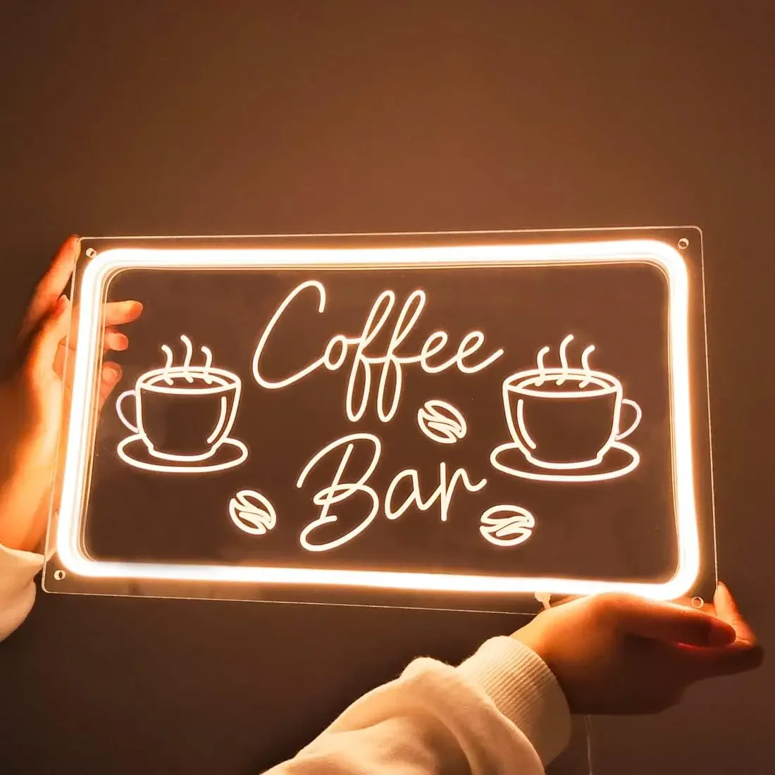 Coffee Bar Neon Sign LED Dimma - Coffee Tea Neon Sign recension och pris