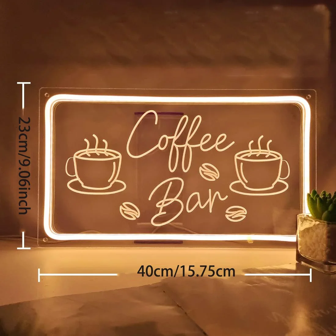 Coffee Bar Neon Sign LED Dimma - Coffee Tea Neon Sign recension och pris
