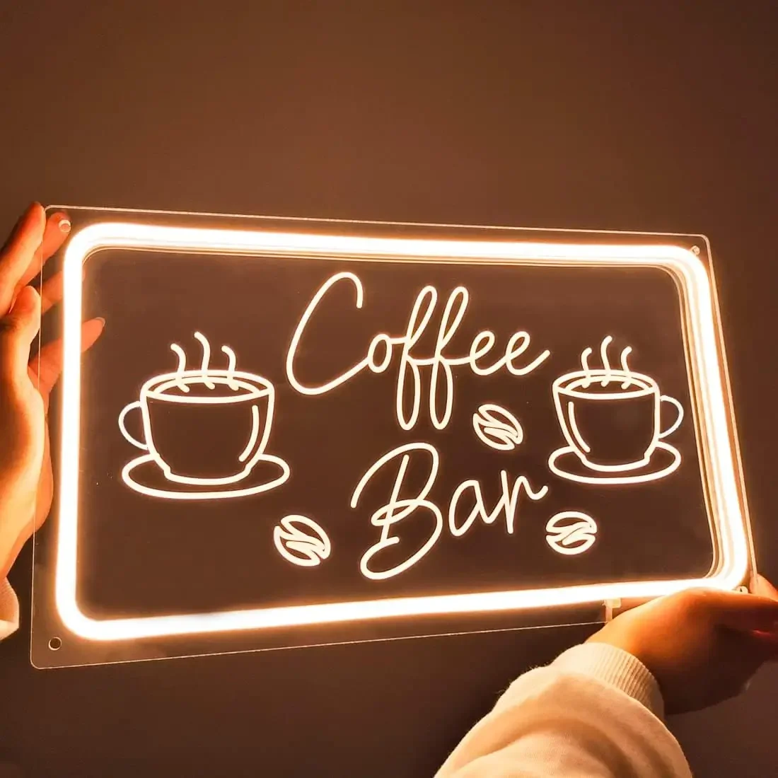 Coffee Bar Neon Sign LED Dimma - Coffee Tea Neon Sign recension och pris