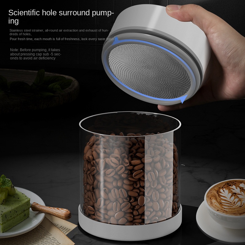 Electric Vacuum Coffee Beans G - Coffee Tea Sugar Canisters recension och pris