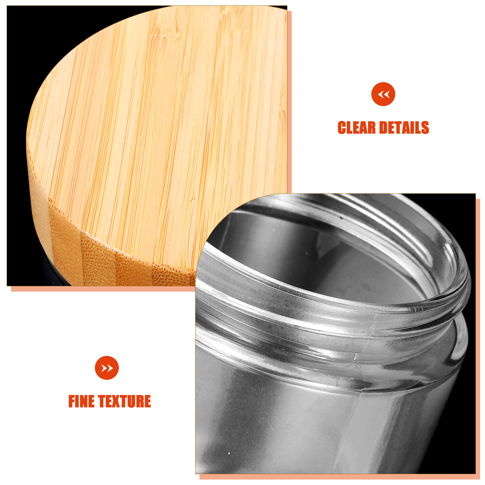 4Pcs Sturdy Glass Canisters wi - Coffee Tea Sugar Canisters recension och pris