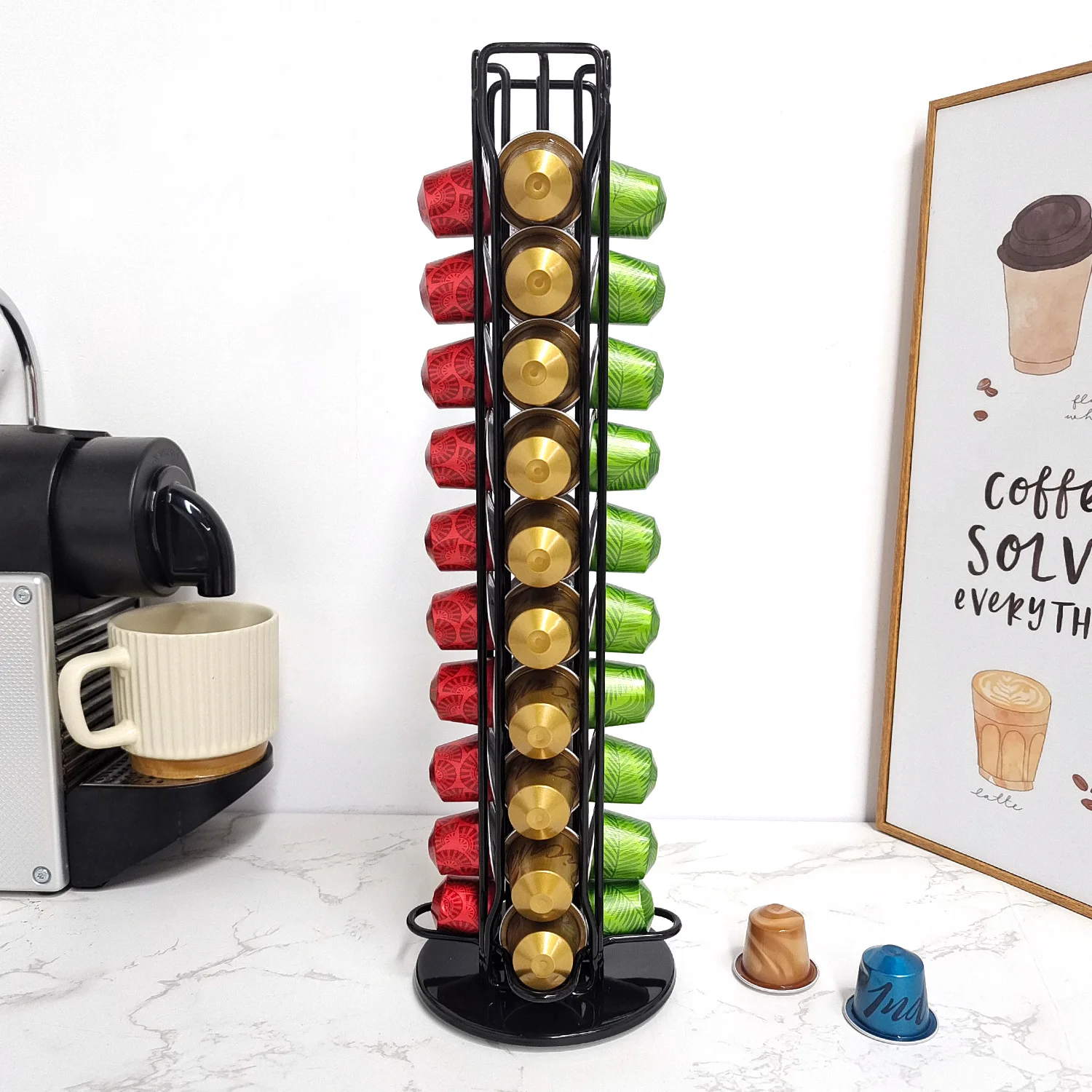 1PC 40 Pod Coffee Capsules Nes - Coffee Capsule Holder recension och pris