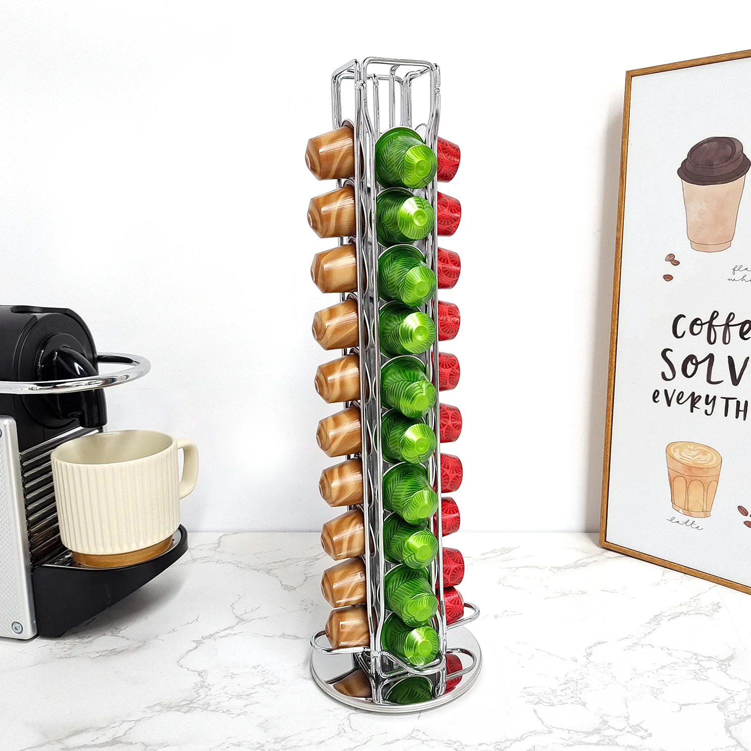 1PC 40 Pod Coffee Capsules Nes - Coffee Capsule Holder recension och pris