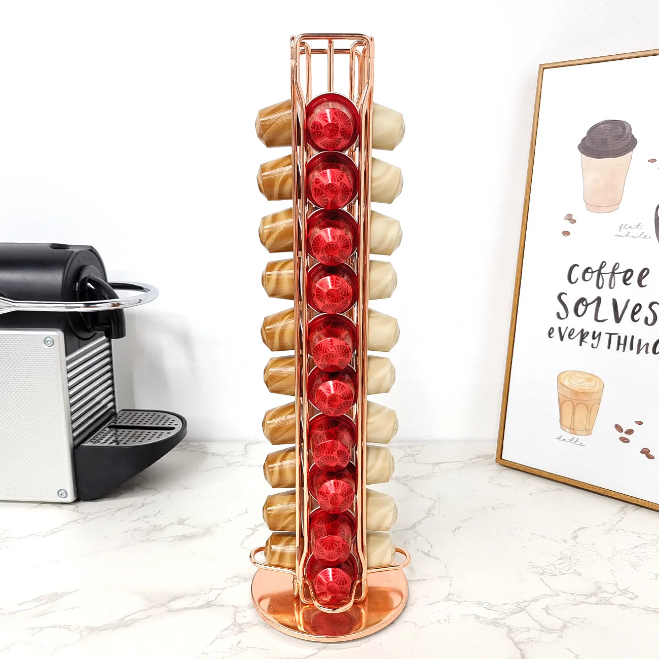 1PC 40 Pod Coffee Capsules Nes - Coffee Capsule Holder recension och pris