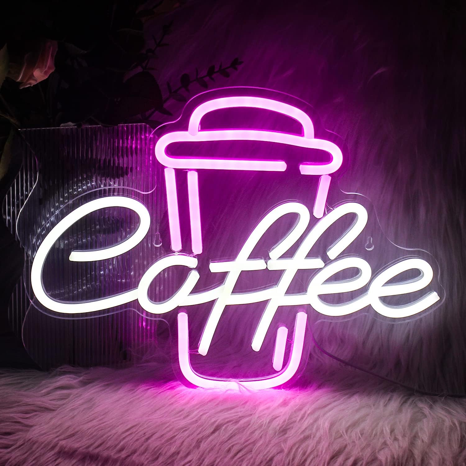 Coffee Cup Pink White Neon Sig - Coffee Tea Neon Sign recension och pris