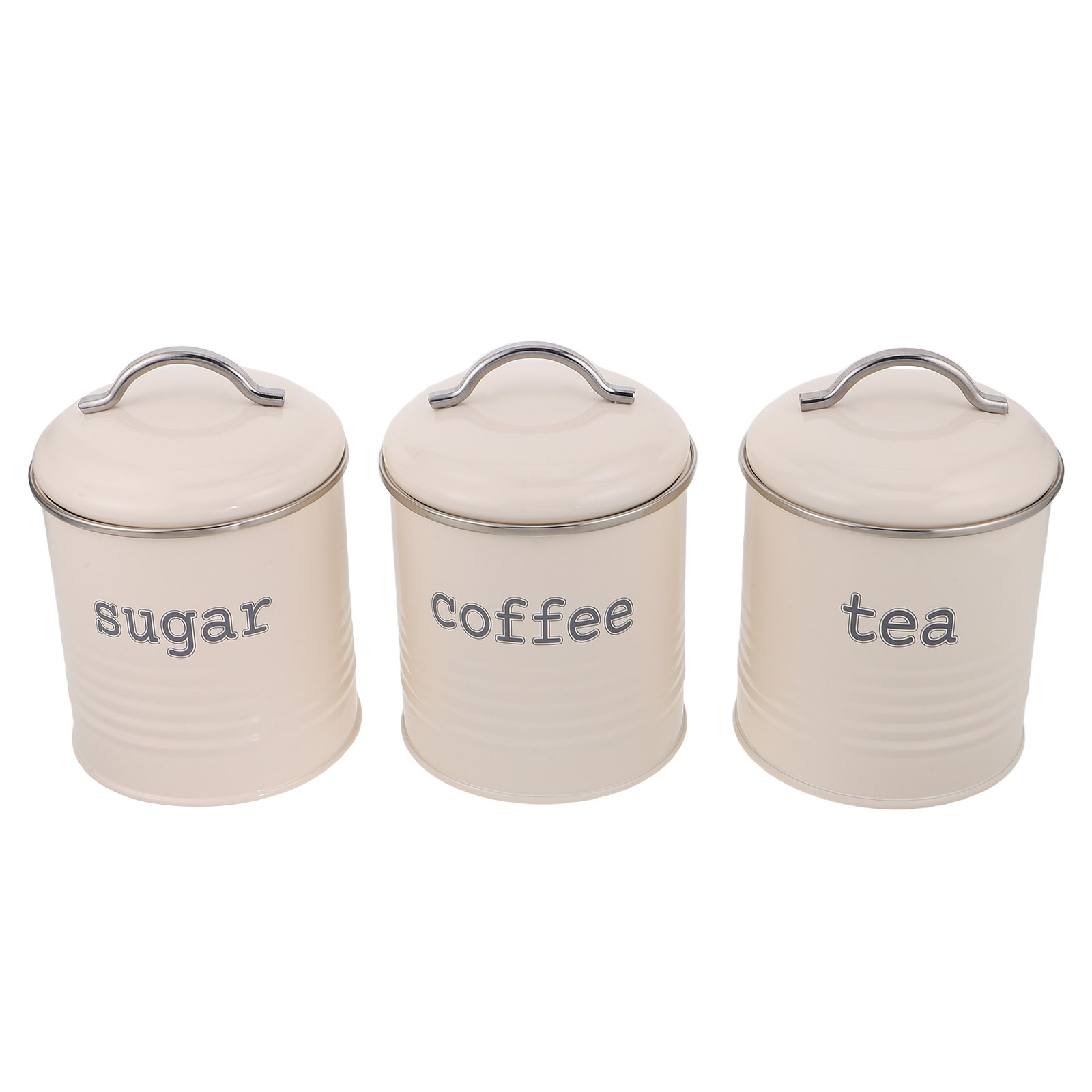 3Pcs Sealed Coffee Bean Contai - Coffee Tea Sugar Canisters recension och pris
