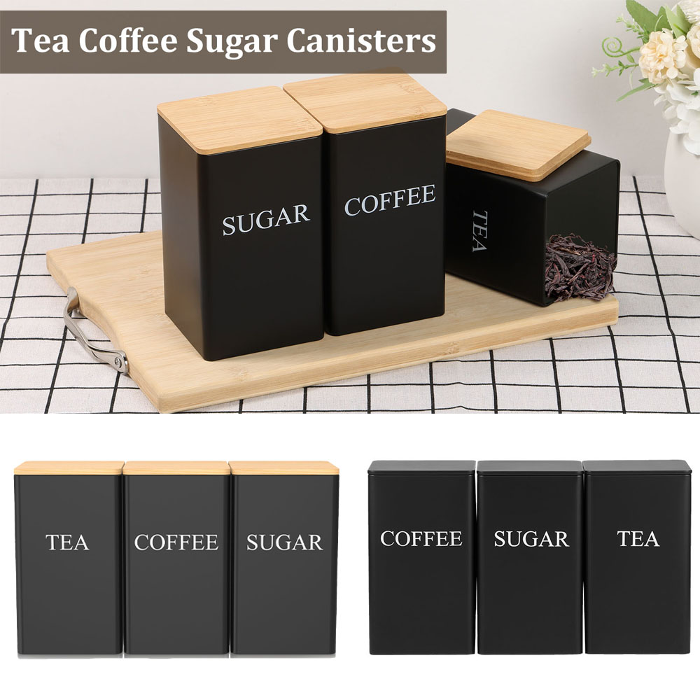 Coffee Bean Storage Jar Metal  - Coffee Tea Sugar Canisters recension och pris